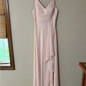 Wtoo by Watters Miller Bridesmaid Dress Size 0 Shell Pink Worn Once